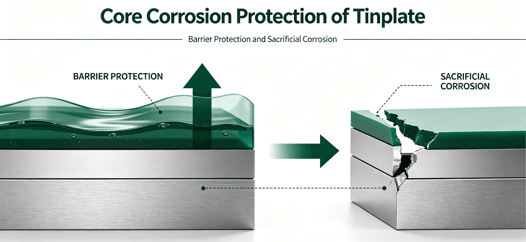 Sacrificial Corrosion & Barrier Protection: Core Anti-Corrosion Principle of Tinplate