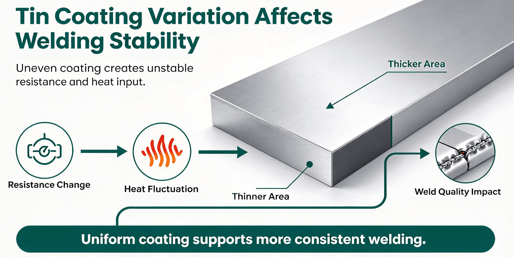 Weld Spatter & Leakage Defects: The Decisive Role of Tin Coating Uniformity in Can Welding Quality